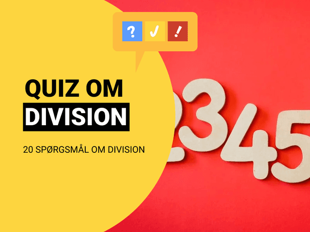 Matematik Test Matematikquiz Med 20 Spørgsmål Og Svar