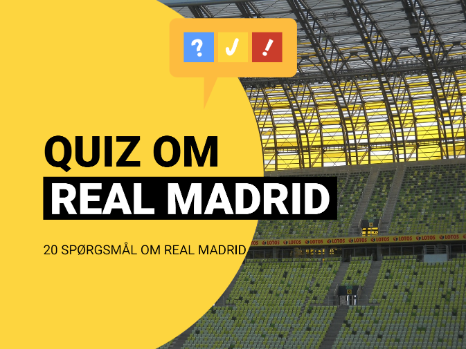 Dansk Quiz om Real Madrid: RMA-quiz med 20 spørgsmål og svar