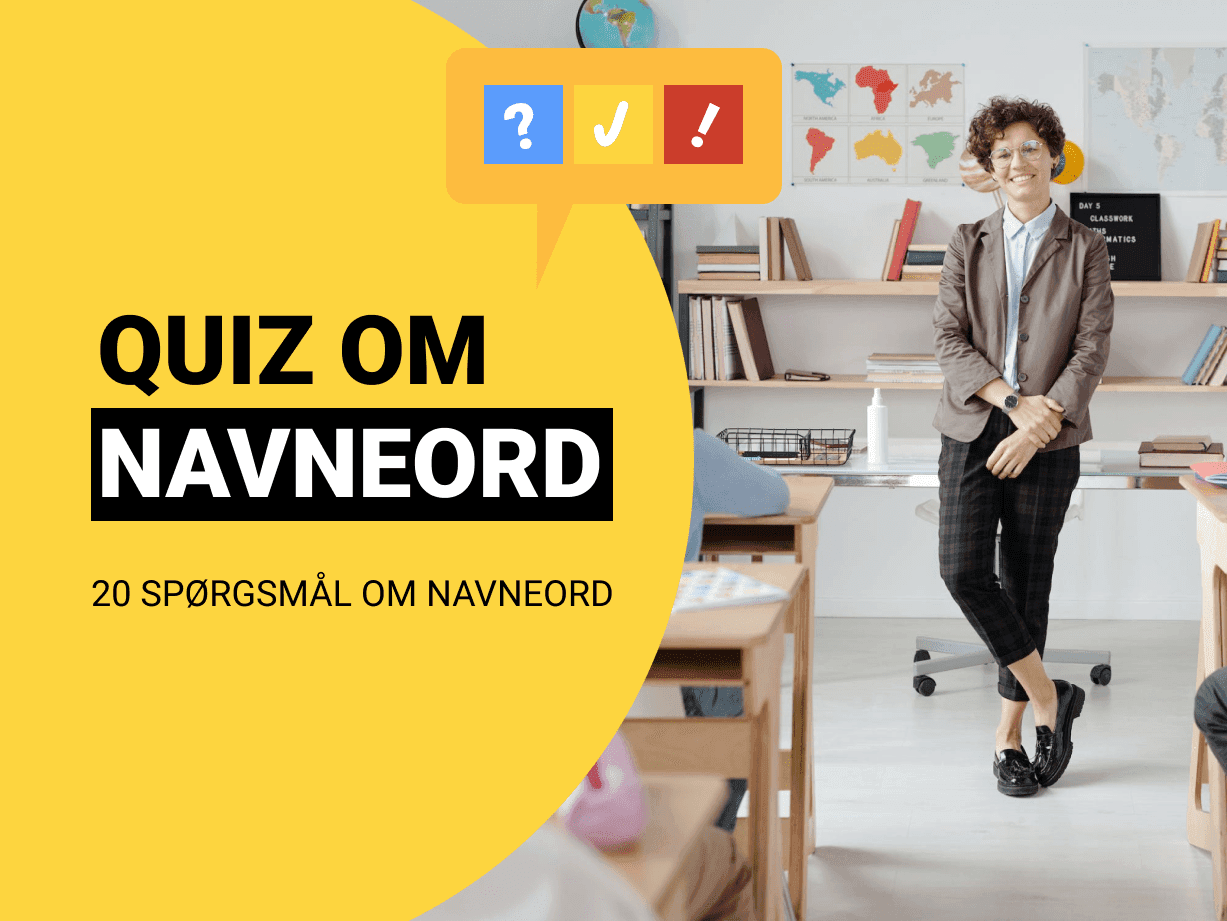 Dansk Grammatik Quiz: Find navneordet