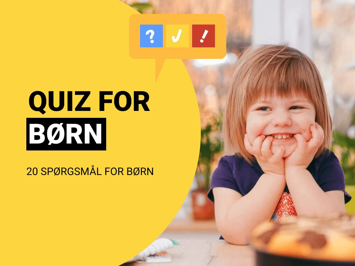Den Store Børnequiz: 20 spørgsmål og svar til børn